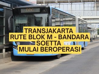 Bus Transjabodetabek rute Blok M menuju Bandara Soetta